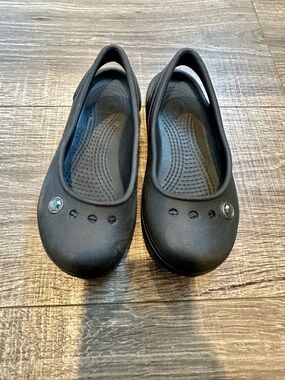 CROCS Child 12 Black Slip-Resistant Sole Maryjane